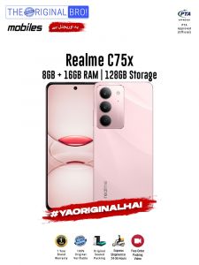 Realme C75x - 8GB RAM - 128GB Storage - PTA Approved - 1 Year Warranty - Pink - The Original Bro Mobiles - TOB40
